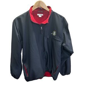 Cutter & Buck GOLF COW Logo on Black and Red Coat Size Large (L)
